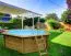 Pool aus Kiefernholz Sunnydream 04, Natur, 5,30 x 1,36 Meter, inklusive Premium Filteranlage,  Filtermedium, Poolleiter, Poolfolie, Boden- und Wandvlies, Edelstahl-Eckverbindungen