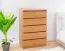 Kommode Kebumen 22, Farbe: Erle - Abmessungen: 102 x 65 x 42 cm (H x B x T)