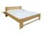 Doppelbett / Gästebett Buche massiv Vollholz natur 110, inkl. Lattenrost - Abmessung 160 x 200 cm