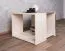Jugendzimmer - Tisch Matthias 10, Farbe: Creme / Braun - Abmessungen: 47 x 57 x 56 cm (H x B x T)
