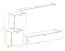 Hängeschrank mit Push-to-open Funktion Möllen 06, Farbe: Schwarz - Abmessungen: 30 x 30 x 25 cm (H x B x T)