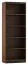 Regal Mojokerto 14, Farbe: Walnuss / Schwarz - Abmessungen: 194 x 70 x 39 cm (H x B x T)
