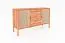 Kommode Wellsford 29 Kernbuche massiv geölt - Abmessungen: 84 x 142 x 46 cm (H x B x T)