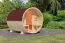 Fasssauna 2 SET mit Schindeln rot , Farbe: Natur- 225 x 295 cm (B x T), Grundfläche: 6,6 m²