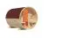 Fasssauna 2 SET mit Schindeln rot , Farbe: Natur- 225 x 295 cm (B x T), Grundfläche: 6,6 m²