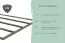 Holz Gartenhaus, nordische Fichte anthrazit/anthrazit, Trapezblech-Pultdach wetterfest, stabile metallverstärkte-Ecken, Zylinderschloss, 4,00 × 2,13 m