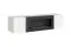 Elegante Wohnwand mit Kamin Hompland 117, Farbe: Weiß - Abmessungen: 170 x 260 x 40 cm (H x B x T), mit Push-to-open