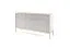 Kommode mit drei Schubladen Worthing 53, Farbe: Grau / Gold - Abmessungen: 83 x 154 x 39 cm (H x B x T)