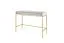 Moderner Schreibtisch Worthing 63, Farbe: Grau / Gold - Abmessungen: 78 x 104 x 50 cm (H x B x T)