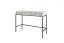 Eleganter Schreibtisch Worthing 62, Farbe: Grau / Schwarz / Gold - Abmessungen: 78 x 104 x 50 cm (H x B x T)
