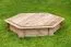 Sandkasten Arenero sechseckig aus Kiefernholz, Abmessung: 175 x 152 x 30 cm (B x T x H)