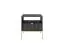 Nachtkommode Worthing 45, Farbe: Schwarz / Gold - Abmessungen: 56 x 54 x 39 cm (H x B x T)
