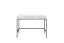 Schreibtisch Worthing 34, Farbe: Weiß / Schwarz / Gold - Abmessungen: 78 x 104 x 50 cm (H x B x T)
