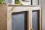 Kommode / Sideboard, Farbe: Anthrazit / Mango, teilmassiv - Abmessungen: 75 x 80 x 35 cm (H x B x T)