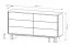 Kommode | Farbe: Eiche geölt | 6 Schubladen | Push-to-open Funktion | Vollauszug Schubladen | 153 x 38 x 83 cm | Sideboard | für Wohnzimmer