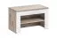 Schlichte Garderobe mit LED-Beleuchtung Sviland 01, Farbe: Eiche Wellington / Weiß - Abmessungen: 200 x 100 x 35 cm (H x B x T)