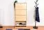 Schuhkipper Kiefer Holz massiv, Farbe: Natur 150x72x30 cm, Schuhschrank Schuhkommode