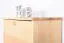Schuhkipper Kiefer Holz massiv, Farbe: Natur 150x72x30 cm, Schuhschrank Schuhkommode