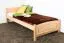 Einzelbett / Gästebett Buche massiv Vollholz natur 117, inkl. Lattenrost - 90 x 200 cm (B x L)