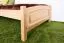 Einzelbett / Gästebett Buche massiv Vollholz natur 117, inkl. Lattenrost - 90 x 200 cm (B x L)