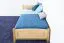 Kinderbett / Jugendbett Buche massiv Vollholz natur 117, inkl. Lattenrost - 90 x 200 cm (B x L)