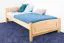 Einzelbett / Gästebett Buche massiv Vollholz natur 117, inkl. Lattenrost - 90 x 200 cm (B x L)