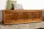 Truhe Holztruhe Kiefer massiv Vollholz Eichefarben Rustikal 179 – Abmessungen: 50 x 154 x 46 cm (H x B x T), Sitztruhe