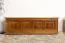 Truhe Holztruhe Kiefer massiv Vollholz Eichefarben Rustikal 179 – Abmessungen: 50 x 154 x 46 cm (H x B x T), Sitztruhe