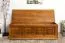 Truhe Holztruhe Kiefer massiv Vollholz Eichefarben Rustikal 179 – Abmessungen: 50 x 154 x 46 cm (H x B x T), Sitztruhe