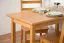 Tisch Kiefer massiv Vollholz Erlefarben Junco 227C (eckig) - 110 x 60 cm (B x T)