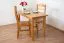 Tisch Kiefer massiv Vollholz Erlefarben Junco 227C (eckig) - 110 x 60 cm (B x T)