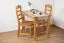 Tisch Kiefer massiv Vollholz Erlefarben Junco 227C (eckig) - 110 x 60 cm (B x T)