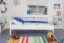 Kinderbett / Jugendbett "Easy Premium Line" K1/2n, Buche Vollholz massiv weiß lackiert - Maße: 90 x 190 cm