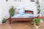 Doppelbett "Easy Premium Line" K5, 160 x 200 cm Buche Vollholz massiv dunkelbraun lackiert
