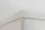 Kleiderschrank Kiefer Vollholz massiv weiß lackiert Columba 01 - Abmessung 195 x 121 x 50 cm