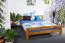 Massivholzbett Kiefer 160 x 200 cm Braun mit Lattenrost