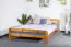 Massivholzbett Kiefer 160 x 200 cm Braun mit Lattenrost