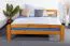 Massivholzbett Kiefer 160 x 200 cm Braun mit Lattenrost