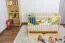 Gitterbett / Kinderbett Kiefer massiv Vollholz natur 102, inkl. Lattenrost - 60 x 120 cm, inkl. Schublade
