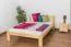 Kinderbett / Jugendbett Kiefer massiv Vollholz natur 75, inkl. Lattenrost - Abmessung 140 x 200 cm