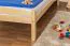 Kinderbett / Jugendbett Kiefer massiv Vollholz natur 99, inkl. Lattenrost - Abmessung 90 x 200 cm