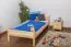 Kinderbett / Jugendbett Kiefer massiv Vollholz natur 97, inkl. Lattenrost - Abmessung 90 x 200 cm