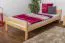 Kinderbett / Jugendbett Kiefer massiv Vollholz natur 97, inkl. Lattenrost - Abmessung 90 x 200 cm