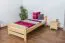 Kinderbett / Jugendbett Kiefer massiv Vollholz natur 84, inkl. Lattenrost - Abmessung 90 x 200 cm