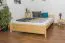 Doppelbett / Gästebett Kiefer massiv Vollholz natur 77, inkl. Lattenrost - Abmessung 160 x 200 cm (B x L)