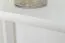 Regal, Küchenregal, Wohnzimmerregal, Bücherregal - 60 cm breit, Kiefer Holz-Massiv, Farbe: Weiß