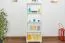 Regal Kiefer massiv Vollholz weiß lackiert Junco 51C - Abmessung 158 x 60 x 42 cm