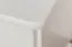 Stabiler Schreibtisch Kiefer massiv Vollholz weiß lackiert Junco 188, 106 x 120 x 57 cm, mit 3 Schubladen, 2 Bildschirmplateaus und 1 Tastaturfach