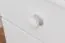 Schreibtisch Kiefer massiv Vollholz weiß lackiert Junco 191 - Abmessung 75 x 100 x 55 cm
