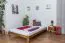 Massivholz Bettgestell Kiefer 160 x 200 cm Eiche